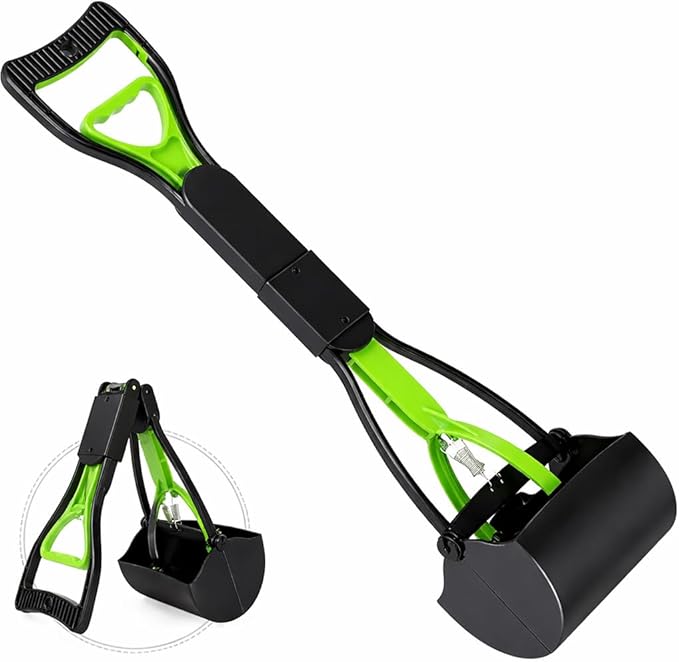 Portable Pooper Scooper for Dogs & Cats – Long Handle, Lightweight, Durable by HugPaws