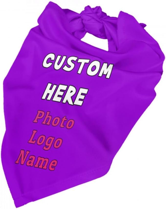 Custom Pet Scarf Dog Bandana, Personalized Triangle Bib Suitable - Image 4