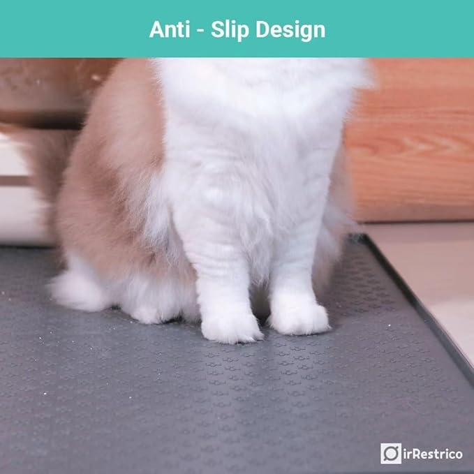Pet Food Mat for Dogs and Cats 16"x24", Non-Slip Waterproof Silicone Feeding - Image 3