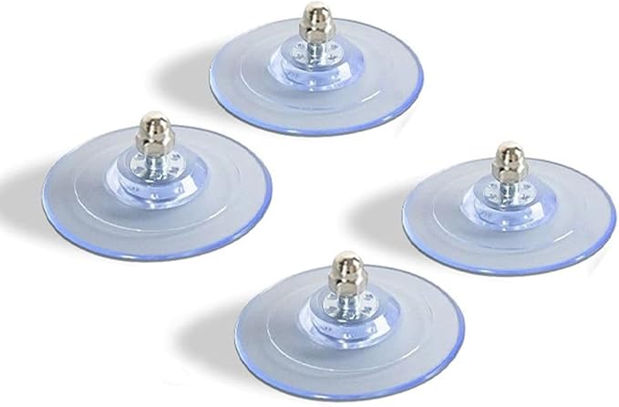4 Pack Adhesive Cat Window Perch Suction Cups, Large Replacement Sucker Pad by ZAAWUUT