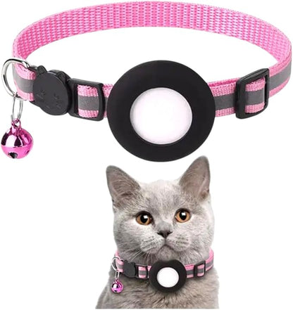 AirTag Cat Collar with AirTag Holder, Breakaway Reflective Cat Tracker Collar - Image 2
