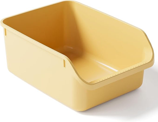 Rabbit Litter Box with Low Entry, High Back Splash Guard by Pawsayes