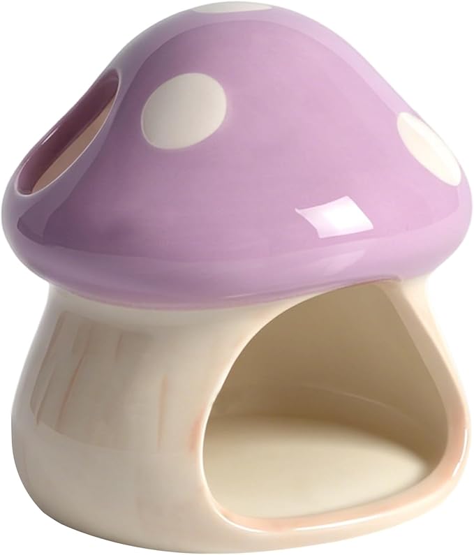 Cute Aquarium Mushroom House Betta Fish Tank Accessory Decor Mini Ceramic Fish by PENCK