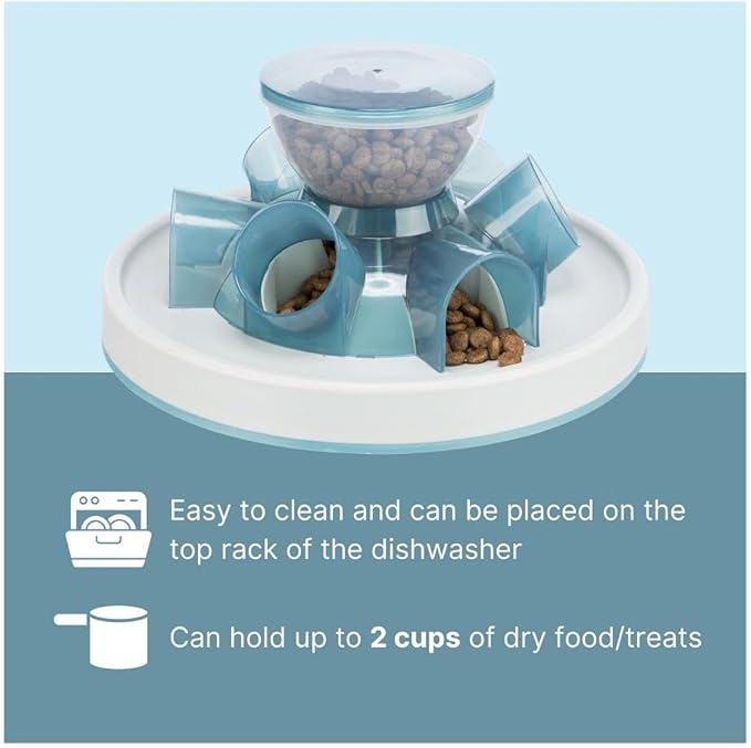 TRIXIE Tunnel Slow Feeder for Cats and Dogs, Interactive Cat Toy, Pet Food - Image 4