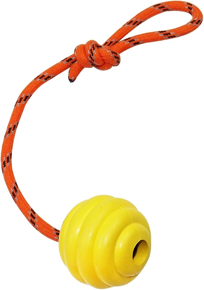 K9 Training Ball with Rope, Exercise and Reward Toy - Image 2