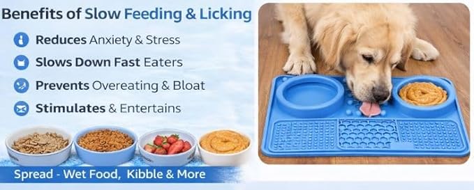 Silicone Dog Feeding Mat with Slow Feeder & Lick Pad - Image 5