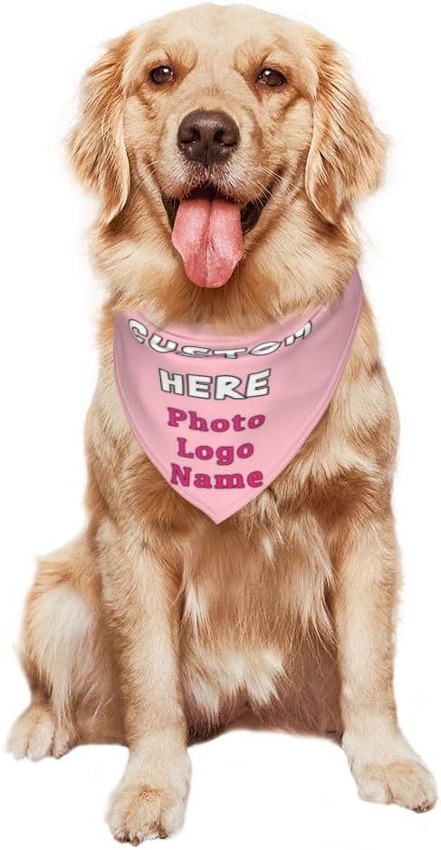 Custom Pet Scarf Dog Bandana, Personalized Triangle Bib Suitable - Image 7