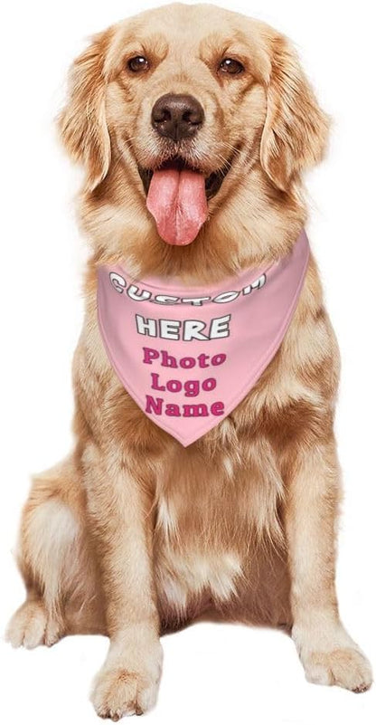 Custom Pet Scarf Dog Bandana, Personalized Triangle Bib Suitable - Image 7