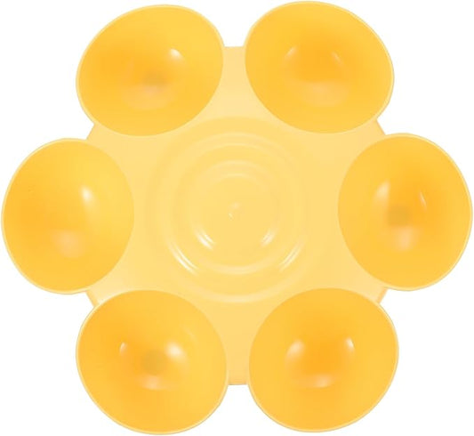 jojofuny Flower-Shaped Multiple Pet Feeder Bowl, Sturdy Plastic Puppy and Cat by jojofuny