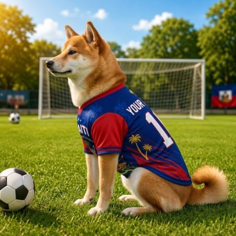 V-DECORPARKS Personalized Pet Soccer Jersey Custom Name Number Dog Cat Football - Image 3