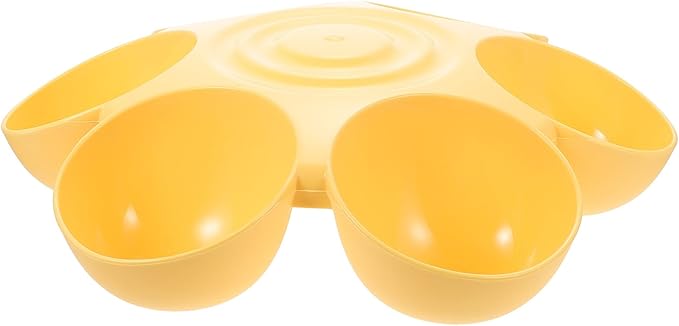 HEALLILY Flower-Shaped Plastic Pet Bowl Multi-Puppy Feeder Dog Treats Dispenser by HEALLILY