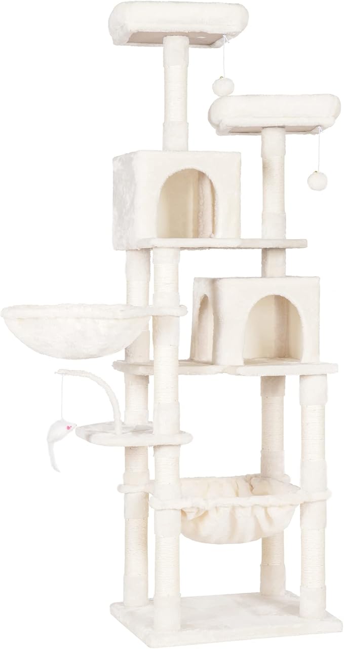 Heybly Cat Tree, 70 inches Tall Cat Tower condo - Image 7