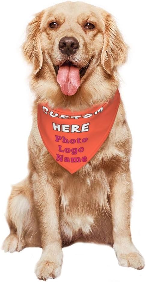 Custom Pet Scarf Dog Bandana, Personalized Triangle Bib Suitable - Image 7