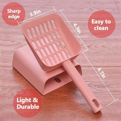 2 in 1 Cat Litter Scoop with Holder Stand Cat Stuff Cat Scooper - Image 2