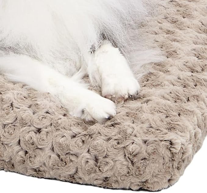 MidWest Homes for Pets Intermediate QuietTime Deluxe Mocha Ombré Swirl Plush - Image 6