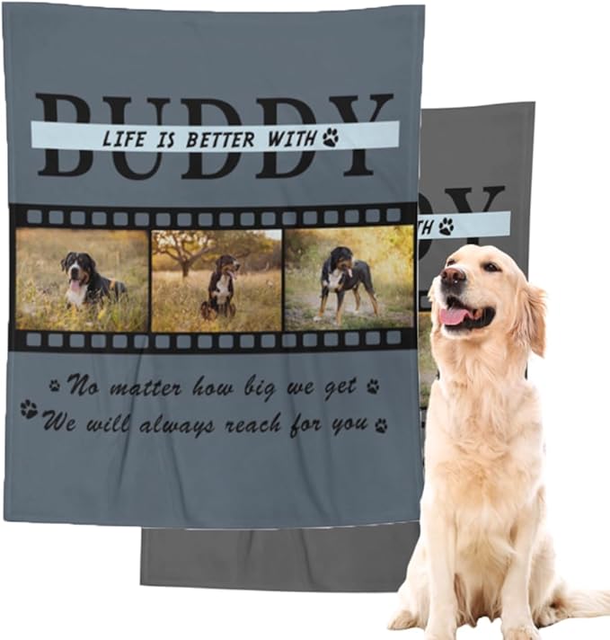 Personalized Dog Blanket with Name by MYESCUSTOM