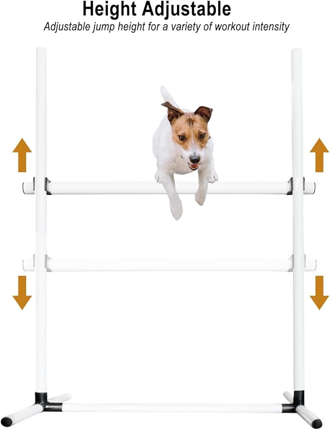 Dog Agility Jump Training Kit, Adjustable Hurdle Set - Image 2
