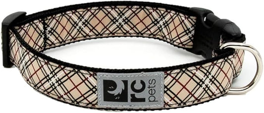 RC Pets 1 Inch Adjustable Dog Clip Collar, Tan Tartan by RCPets