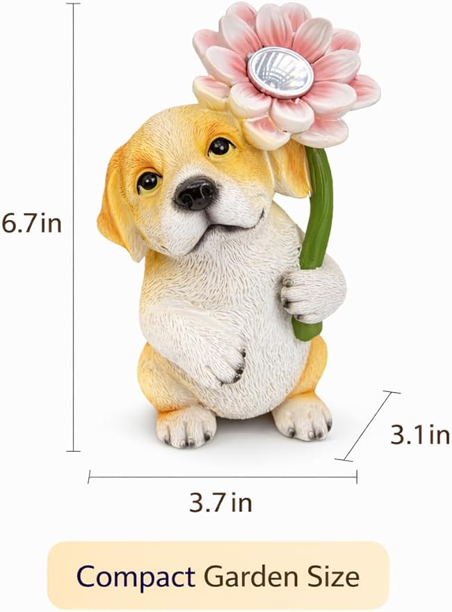 GoGnome Solar Dog Garden Statue - Image 6
