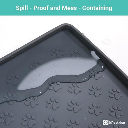 Pet Food Mat for Dogs and Cats 16"x24", Non-Slip Waterproof Silicone Feeding - Image 4