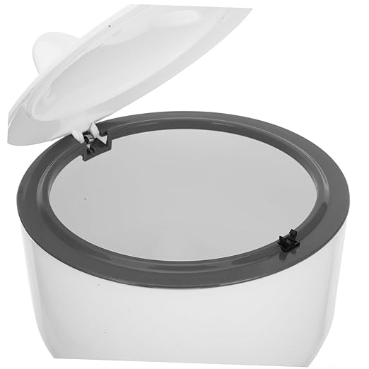 POPETPOP 1set Enclosed Cat Litter Disposal Bin Odor-Sealing Lid Large Capacity - Image 3