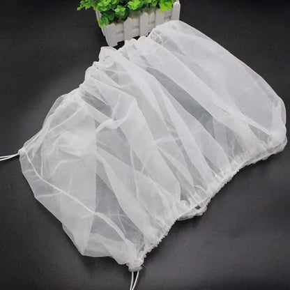 Adjustable Birdcage Seed Catcher Feather Catcher Bird Cage Cover Net Airy Soft - Image 3
