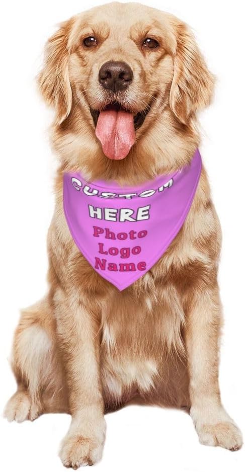 Custom Dog Bandana with Name Photo Logo Personalized Dog Scarf Suitable - Image 7