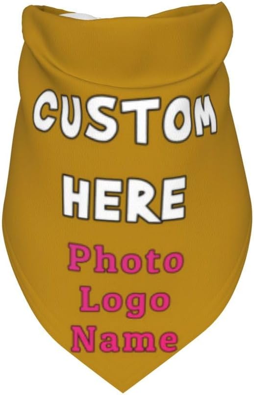 Custom Dog Bandana with Name Photo Logo Personalized Dog Scarf Suitable - Image 3