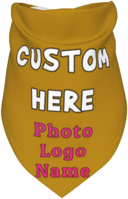 Custom Dog Bandana with Name Photo Logo Personalized Dog Scarf Suitable - Image 3