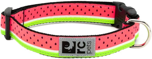 RC Pets 1 Inch Adjustable Dog Clip Collar, Watermelon by RCPets