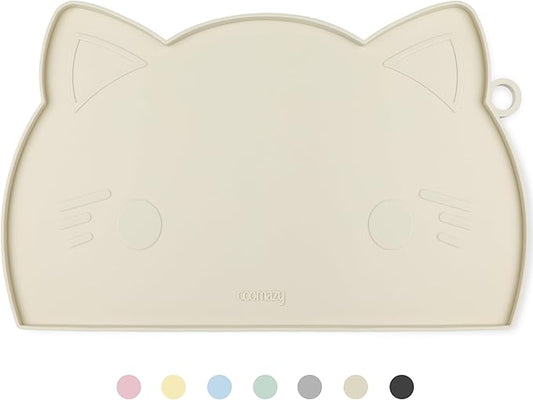 Coomazy Cat & Dog Feeding Mat, Thicker Non-Slip Silicone Mat by Coomazy