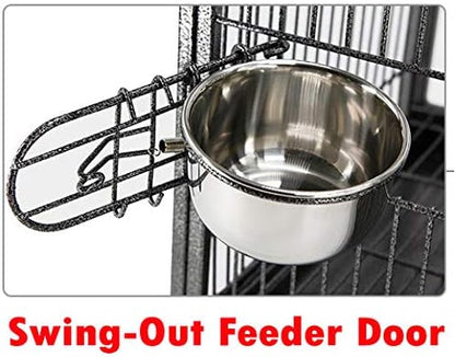 Deluxe Portable Wrought Iron Bird Travel Parrot Vet Carrier Cage Prevent Beaks - Image 5