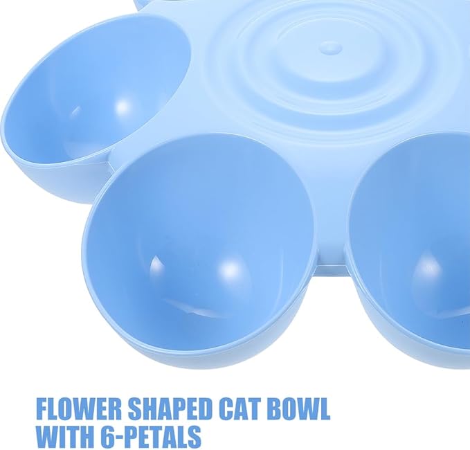 POPETPOP 2pcs Cat Food Water Bowls Plastic Dog Cat Feeder Bowls Multi- Feeder - Image 5