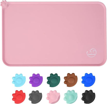 Silicone Waterproof Dog Cat Pet Feeding Mats, Non Slip, Easy Clean Pet Dog Cat by Juqiboom