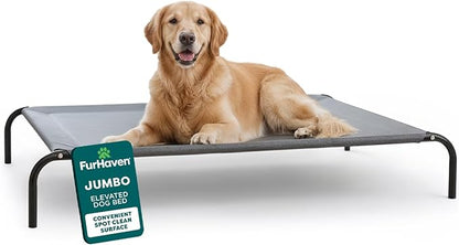 FurHaven Elevated Dog Bed, Cooling Raised Pet Cot by FurHaven