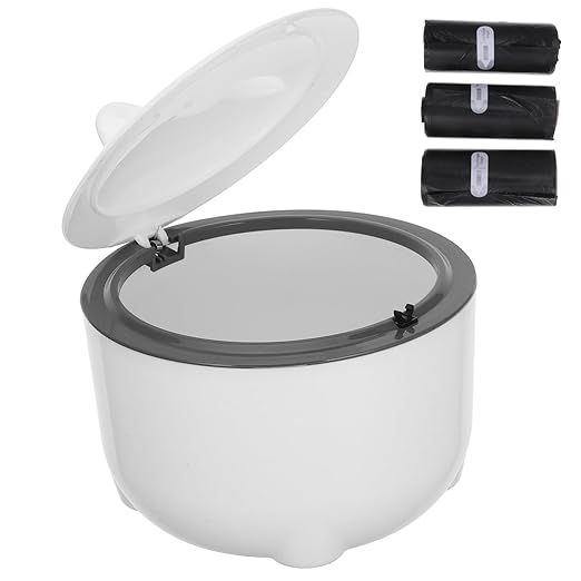 Happyyami 1set Sealed Cat Litter Disposal Bin by Happyyami