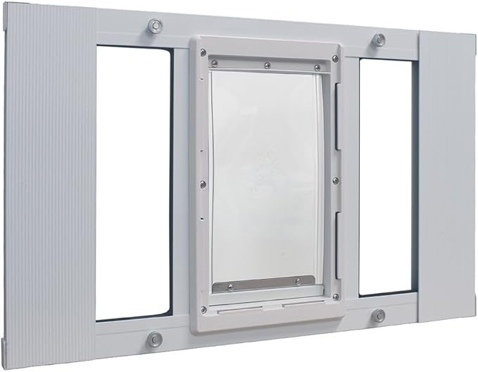 Ideal Pet Products Aluminum Sash Window Pet Door, Adjustable to Fit Window by IdealPetProducts