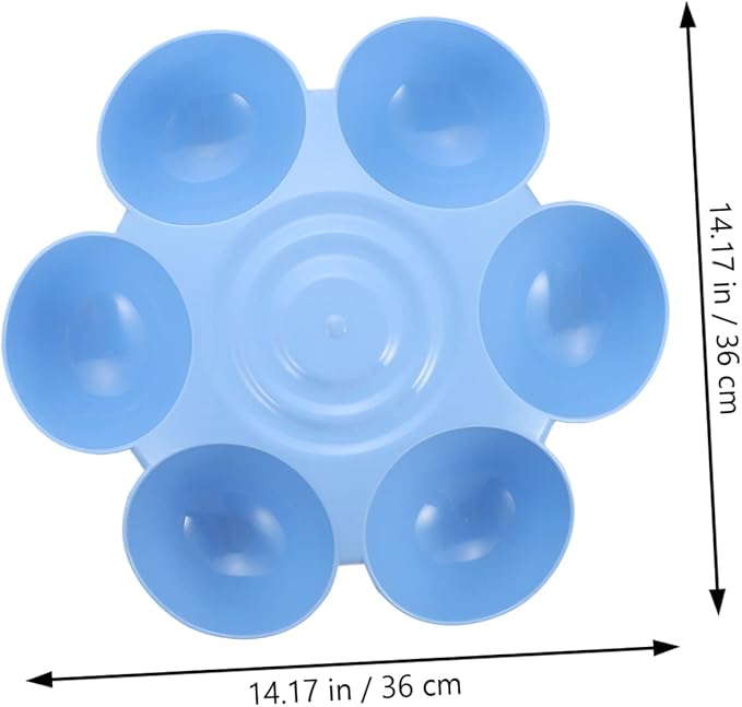 Indoor Flower-Shaped Pet Bowl Multi-Compartment Feeder - Image 7