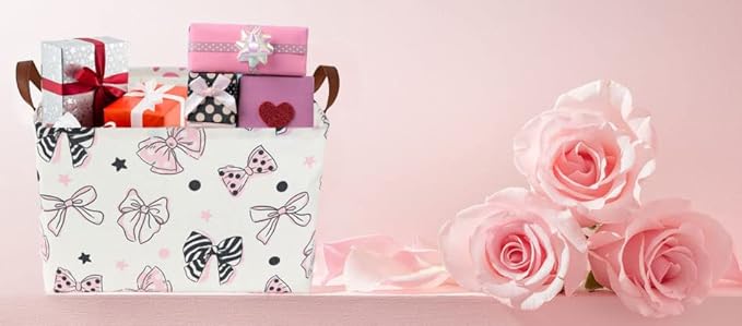 Essme Rectangular Pink Basket, Storage Box, Mother's Day Basket, Storage - Image 4