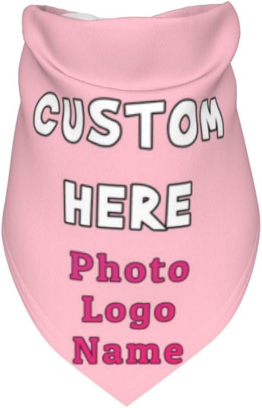 Custom Pet Scarf Dog Bandana, Personalized Triangle Bib Suitable - Image 3