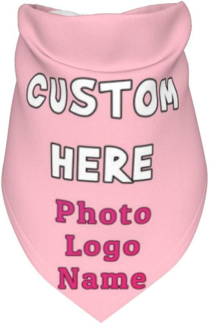 Custom Pet Scarf Dog Bandana, Personalized Triangle Bib Suitable - Image 3