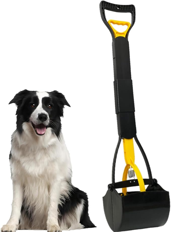ienjoyed Dog Pooper Scooper for Large Medium & Small Dogs Heavy Duty, Long by ienjoyed