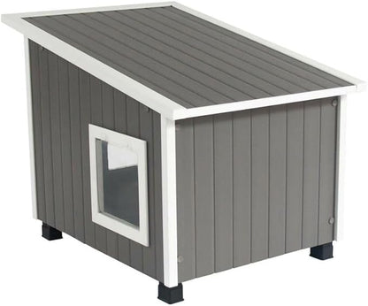 New Age Pet ECOFLEX Outdoor Cat House X-Large Weather Resistant, Raised Floor - Image 6