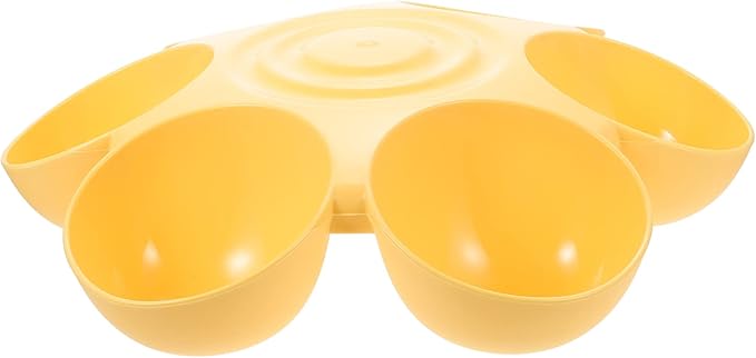 Abaodam Flower Shaped Multi Pet Feeding Bowl Plastic Dog and Cat Food Dish by Abaodam