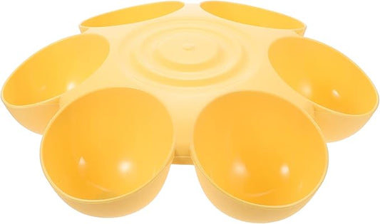 Decorative Multi-Compartment Pet Food Bowl Plastic Dog Treats Dispenser by Unknown
