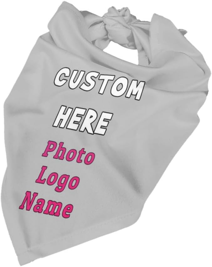 Custom Pet Scarf Dog Bandana, Personalized Triangle Bib Suitable - Image 4