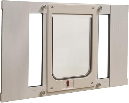 Ideal Pet Products Aluminum Sash Window Pet Door, Adjustable to Fit Window by IdealPetProducts