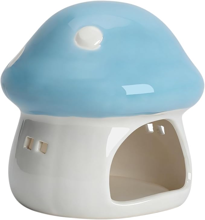Cute Aquarium Mushroom House Betta Fish Tank Accessory Decor Mini Ceramic Fish by PENCK
