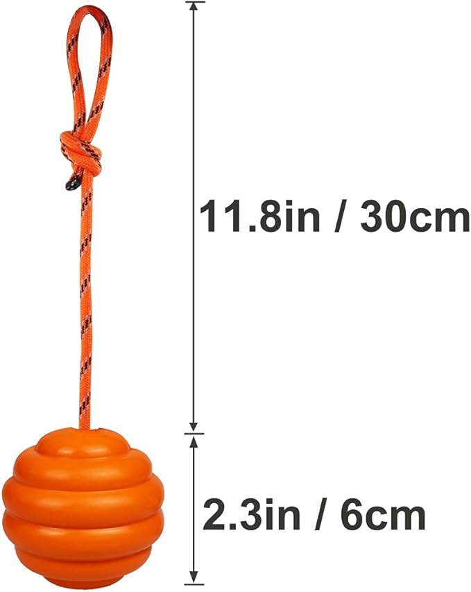 K9 Training Ball with Rope - Image 4
