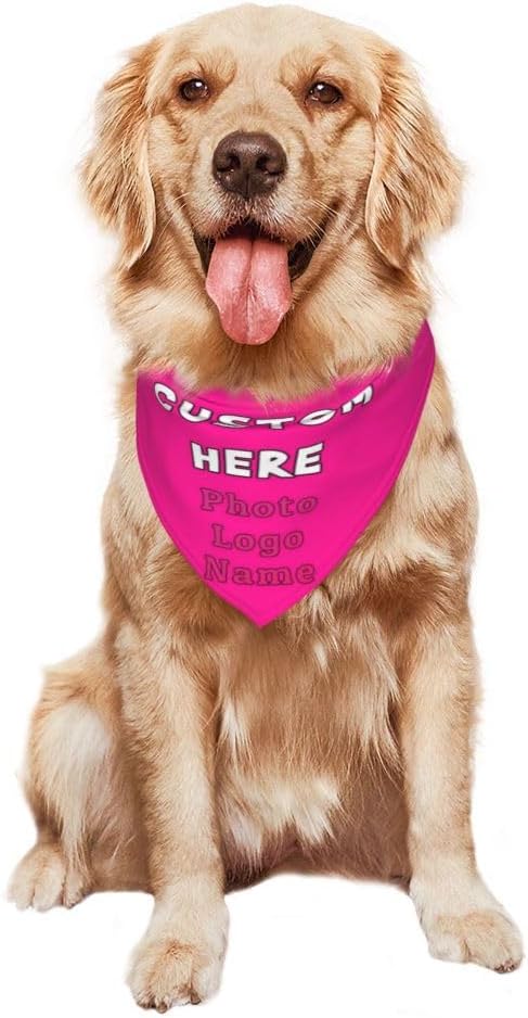 Custom Dog Bandana with Name Photo Logo Personalized Dog Scarf Suitable - Image 7
